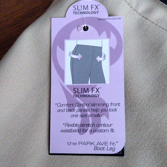 NWT lnvestments Slim Fx Technology pull on pants - Picture 4 of 12